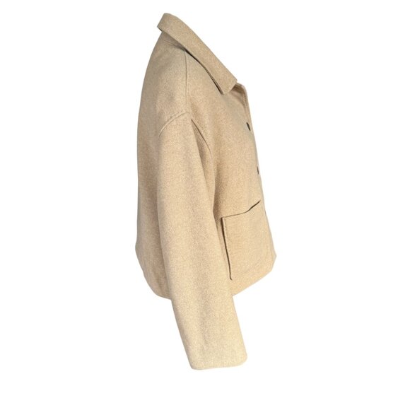 Jax Country fully lined long sleeve collared button down beige blazer jacket - Picture 4 of 8